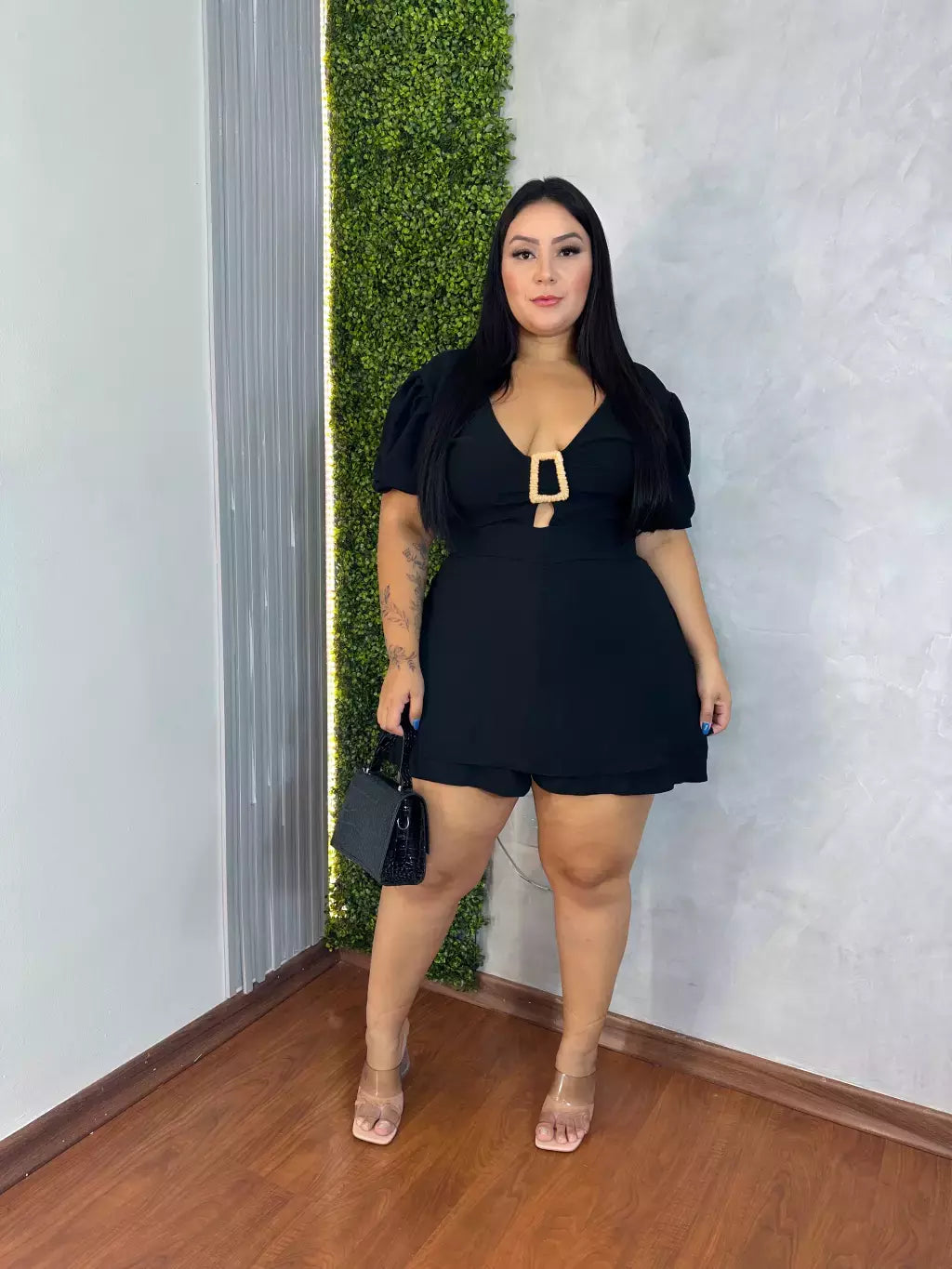 Macaquinho Plus Size Rebeca