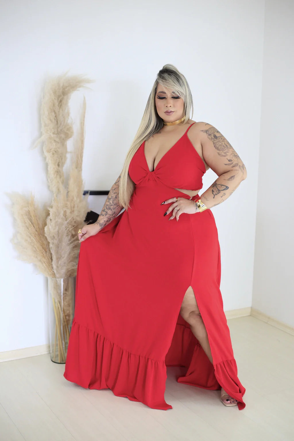 Vestido Longo Plus Size Diva