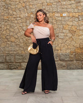 Calça Pantalona Ampla