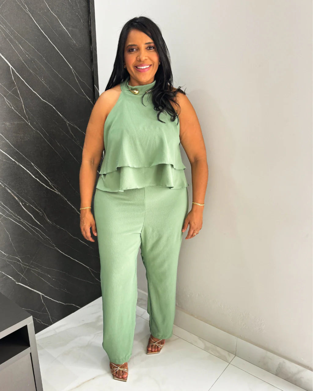 Macacão Plus Size Ana Claudia
