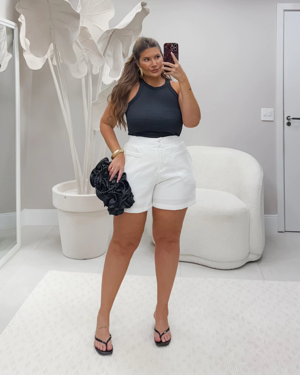 Shorts com Bolso Frontal