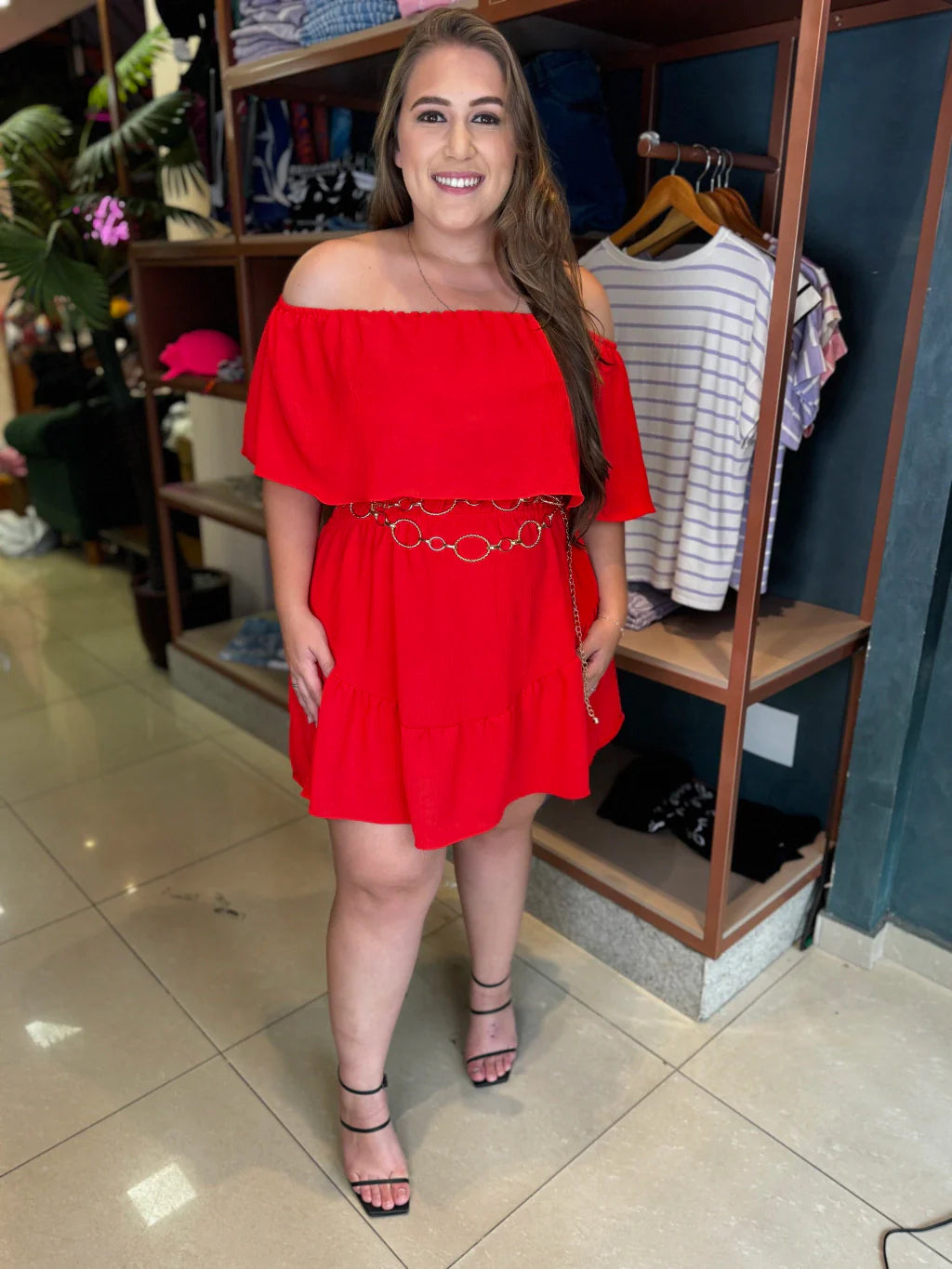 Vestido Macaquinho Plus Size Lila
